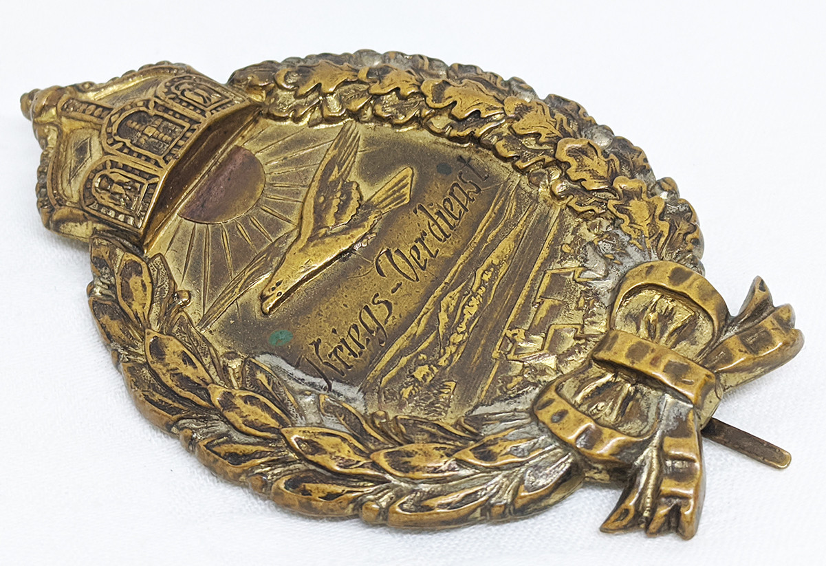 Rare WWI Imperial Prussian Naval Land Pilot Badge by Godet with