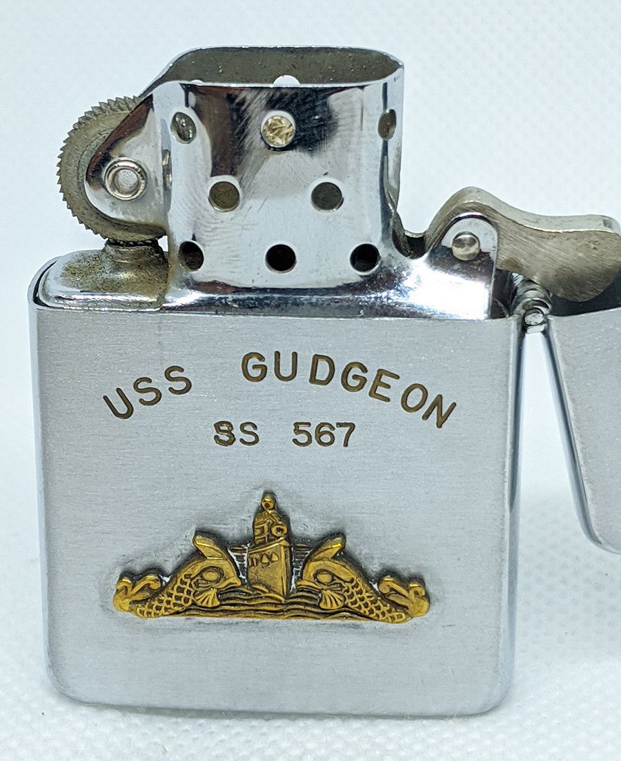Beautiful Mid - 1950's USS Gudgeon SS - 567 Submarine Lighter by
