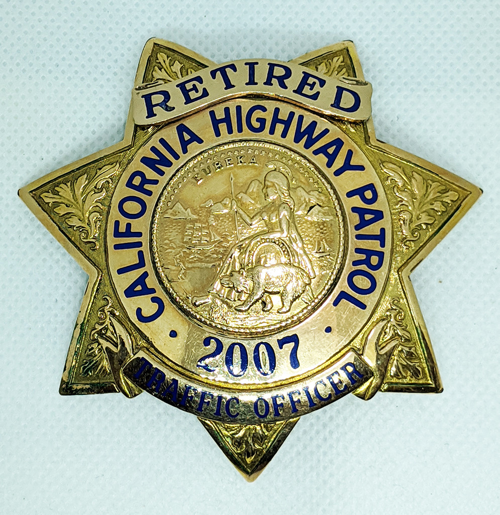【希少品】California Highway Patrol レプリカバッジ Beautiful Late 1950's ISSUE California Highway Patrol Badge with