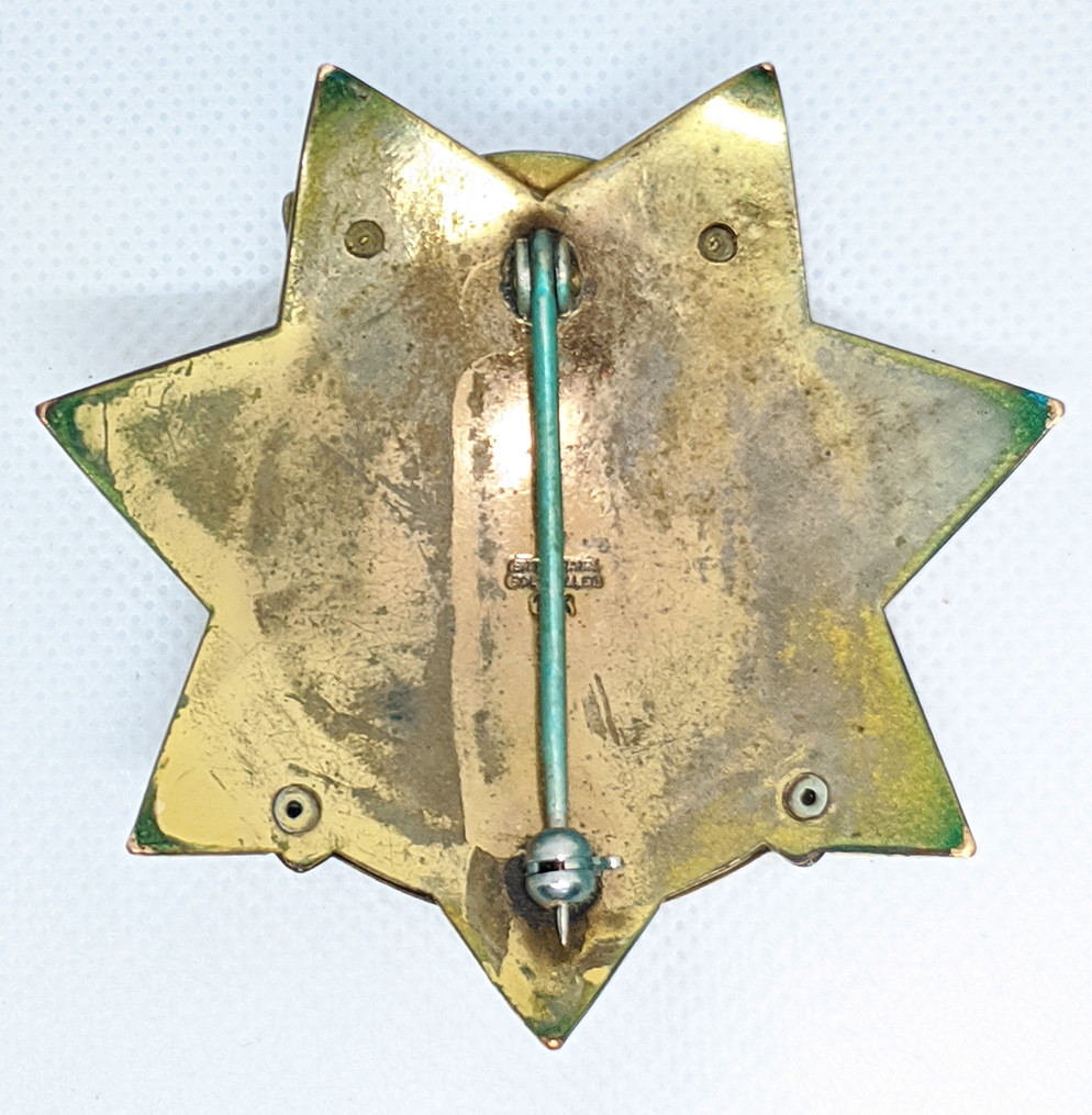 Beautiful Late 1950's ISSUE California Highway Patrol Badge with