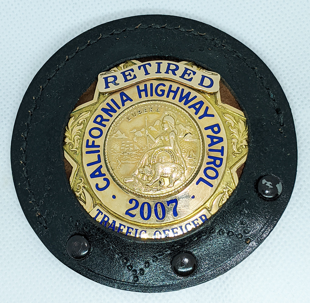Beautiful Late 1950's ISSUE California Highway Patrol Badge with