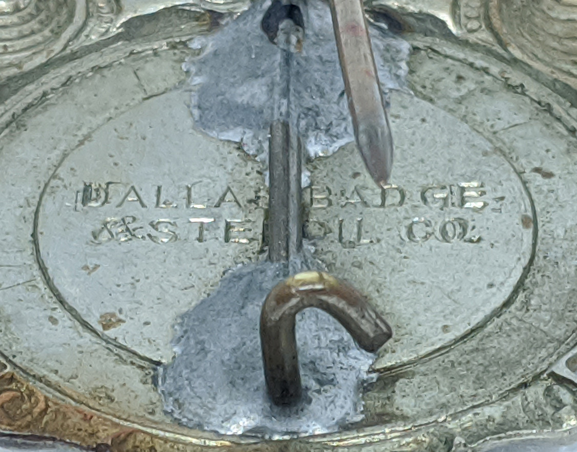 Wonderful Early 1910's Dallas Co. Texas Deputy Constable Badge by