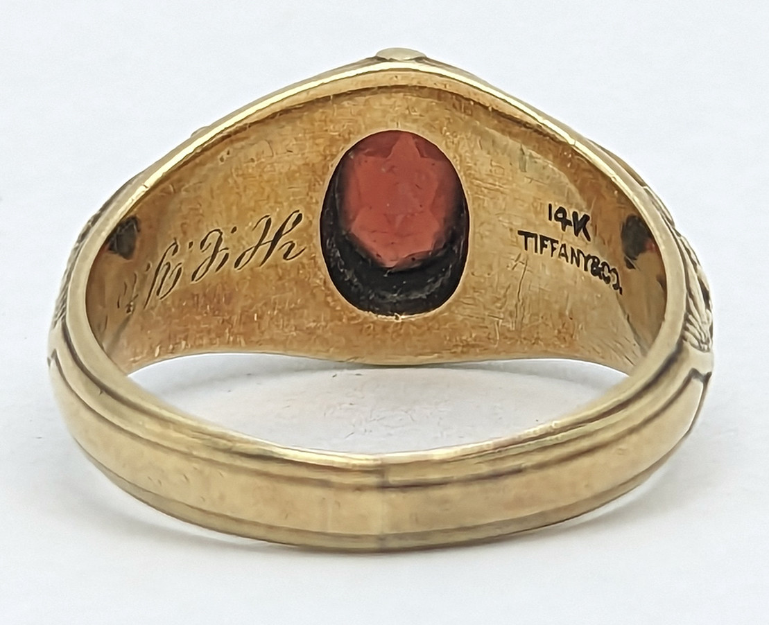 1933 USNA Annapolis 14K Sweetheart Ring of Cadet Herbert Carl Yost