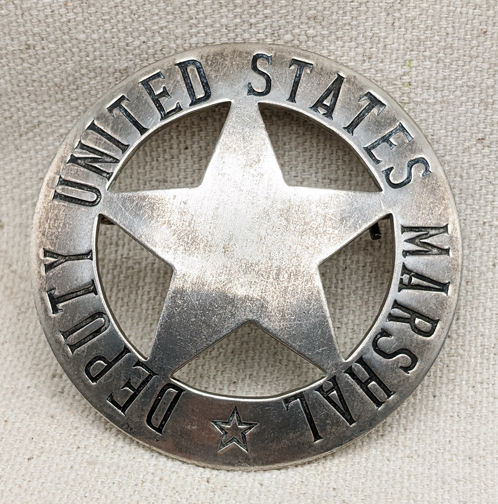 Wonderful 1890s-1900s Old West Deputy Marshal Large Circle Star