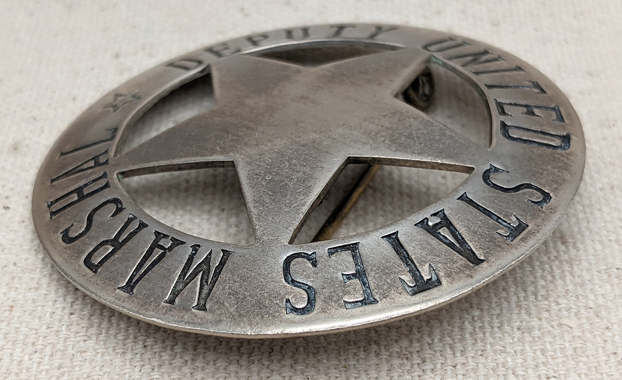 Wonderful 1890s-1900s Old West Deputy Marshal Large Circle Star