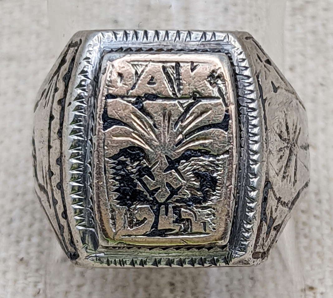 Great Salty 1942 Deutsches Afrikakorps DAK Ring in 800 Silver with
