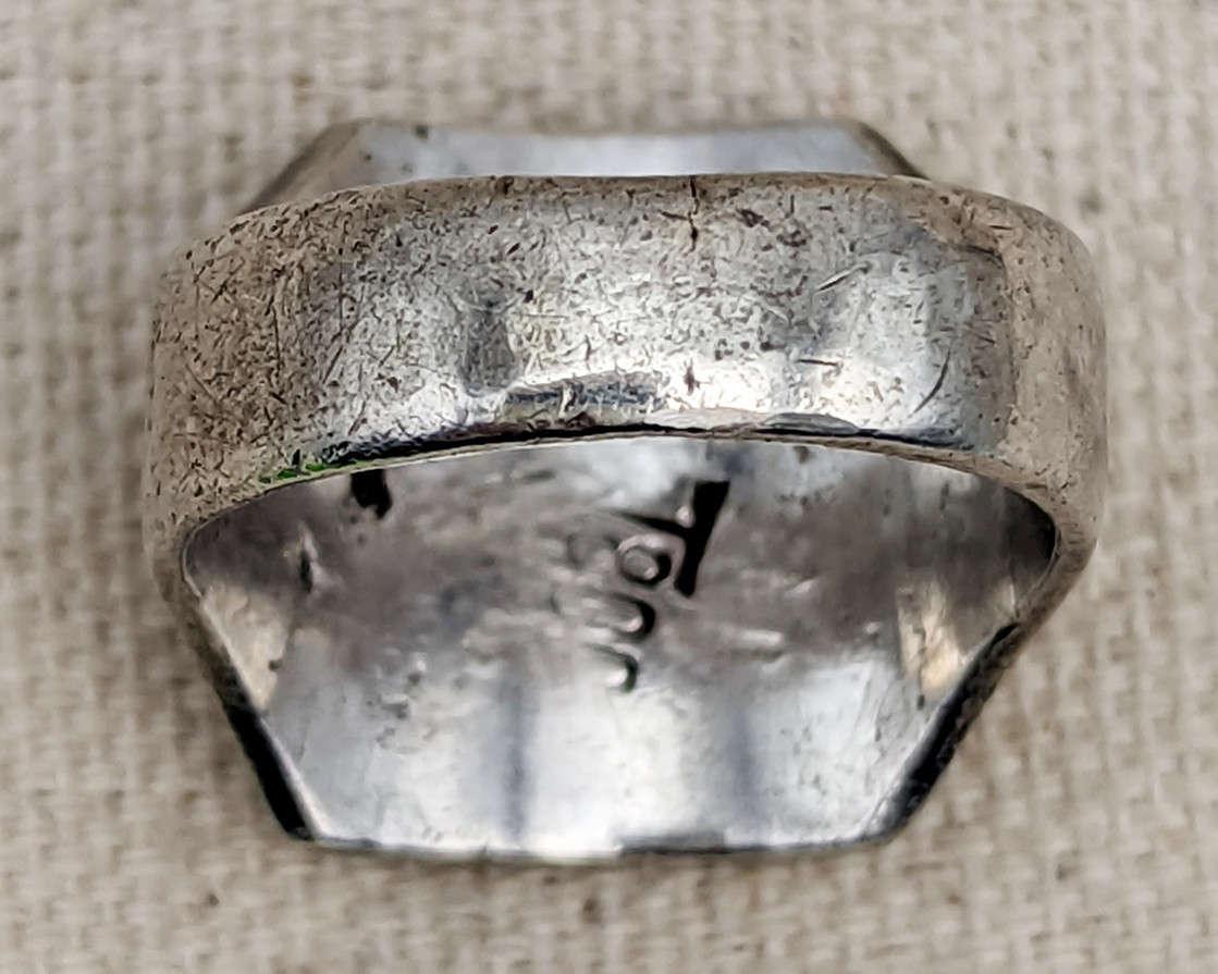 Great Salty 1942 Deutsches Afrikakorps DAK Ring in 800 Silver with