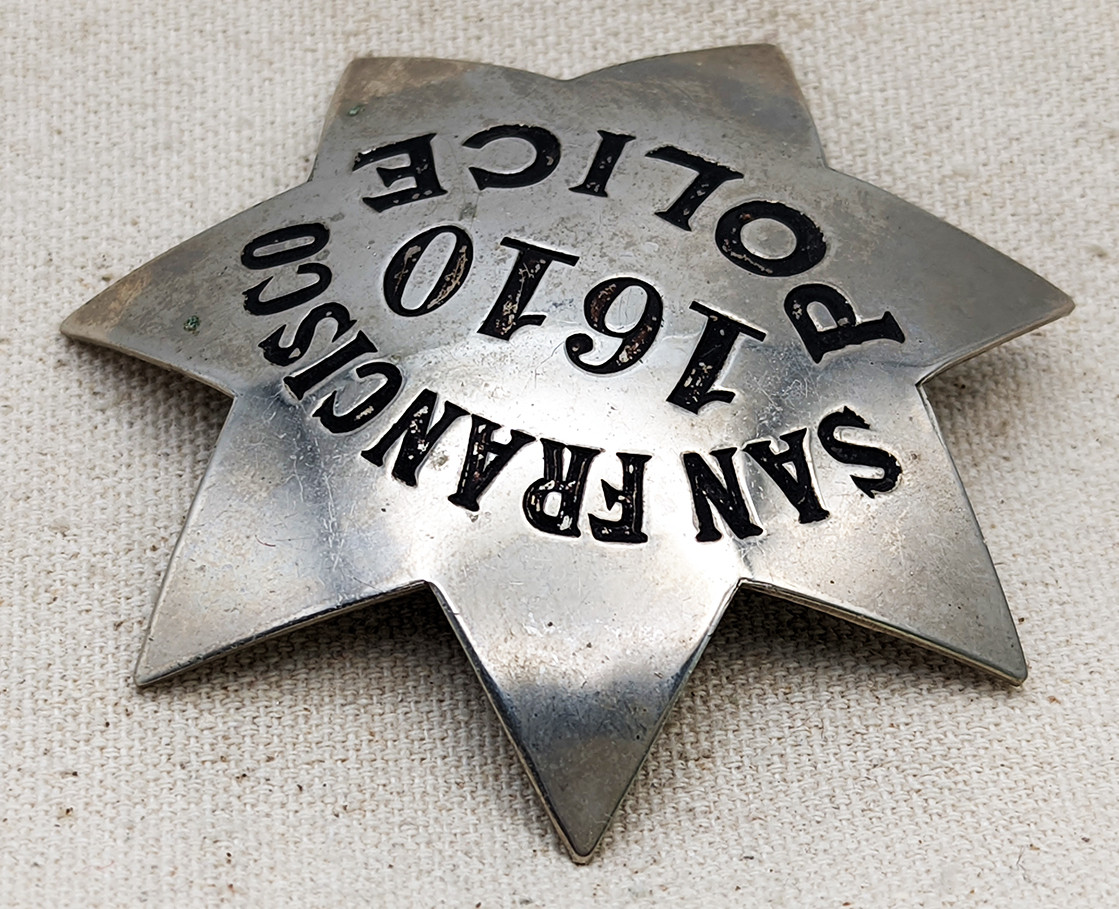 米国ポリスバッジ　ブラッキントン製 peace officer Us Police Badge Made In Blackington Peace Officer Art, Antiques