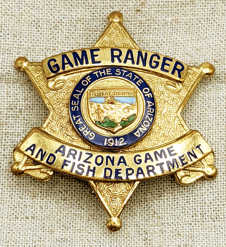 Sept 2001 Arizona Game & Fish Dept Game Ranger Badge by Entenmann