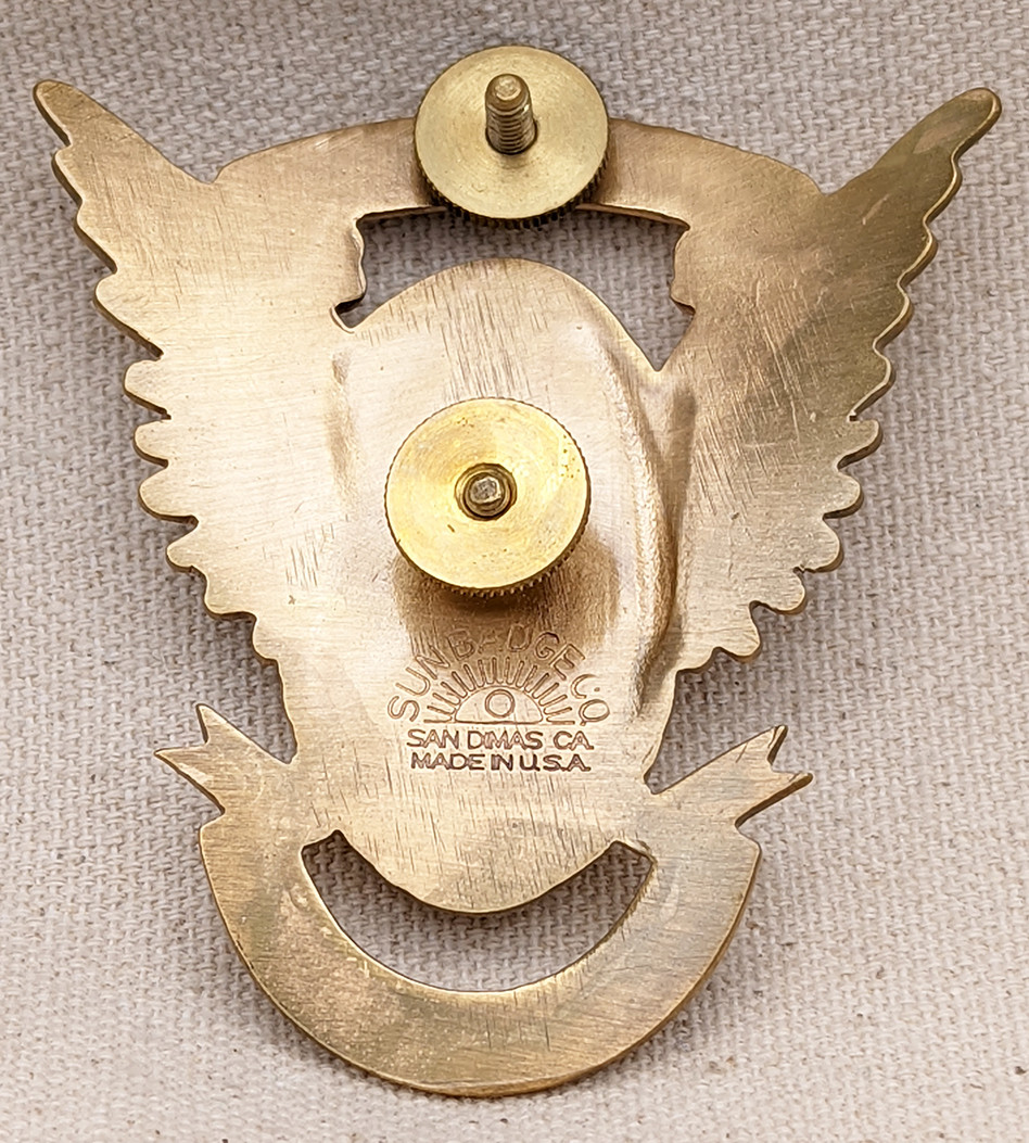 Beautiful 1995 CHP California Highway Patrol Hat Badge by SUN