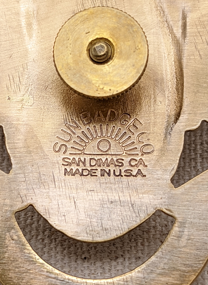 Beautiful 1995 CHP California Highway Patrol Hat Badge by SUN