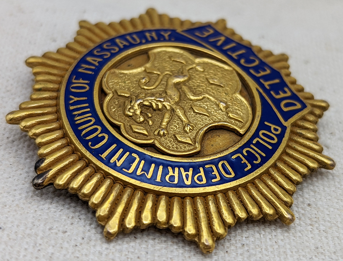 Wonderful & Rare Late 1930s Nassau County NY Police Detective