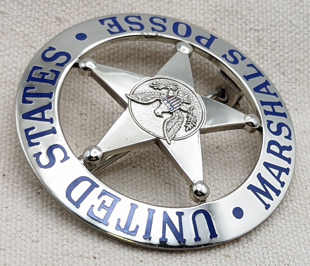 Rare 1980's - 1990's US Marshals Posse Badge #145 by Entenmann Rovin