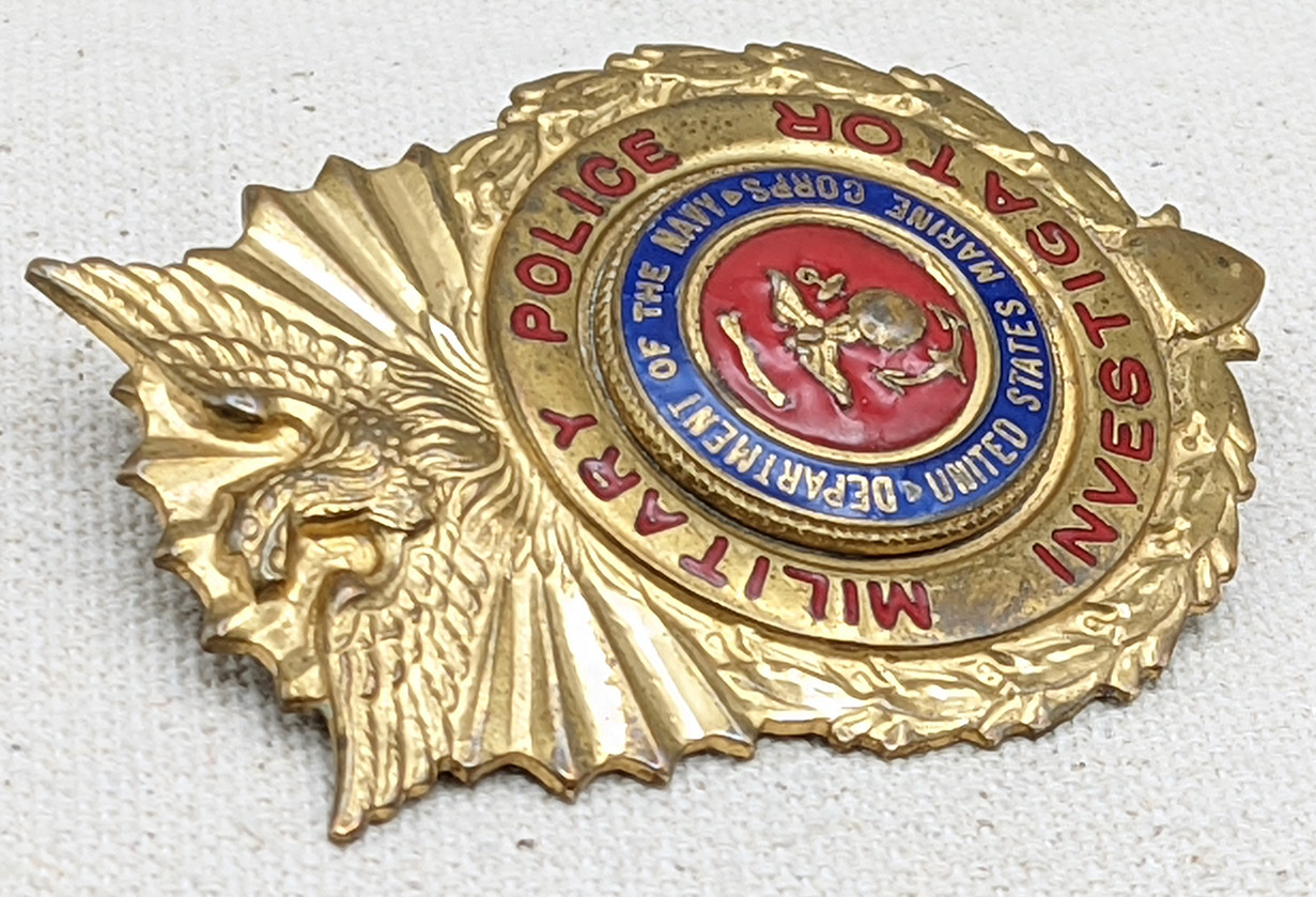 USMC MP バッジ Stunning & RARE 1960s - 70s US Marine Corps USMC MP Military