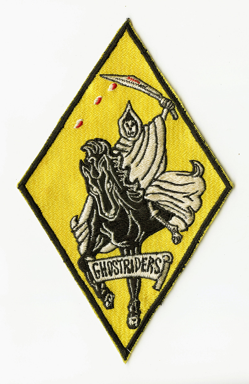 Nice 1960s USN VF-142 Ghost Riders Japanese Made Fighter Squadron