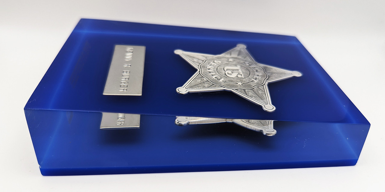 J*s様 Secret Service 星型バッジ 999 SILVER Wonderful United State Secret Service Officer Issued #'d 999