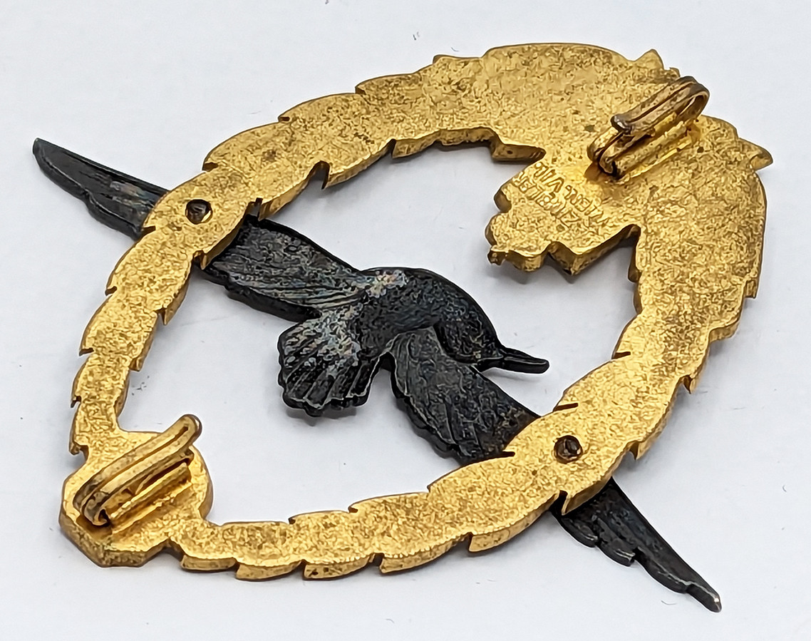 Ext Rare WWI Austrian Navy M1918 Pilot Badge by Zimbler