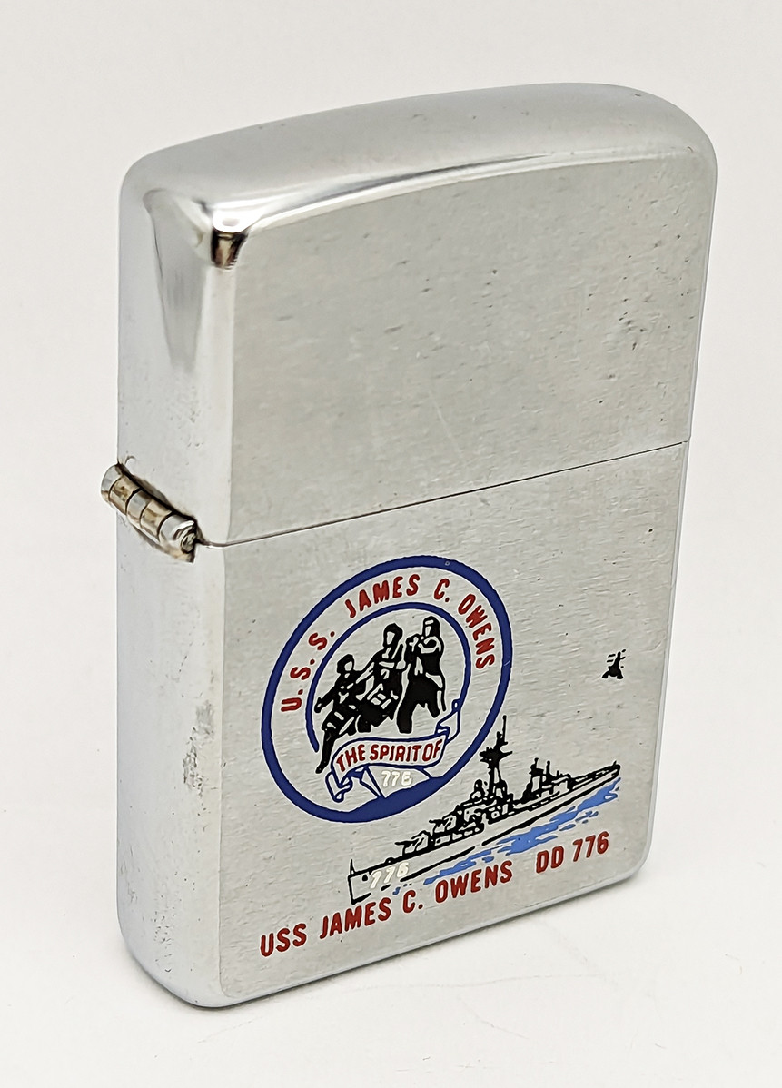 Nice 1967 Zippo Lighter Factory Engraved for the USS James C Owens