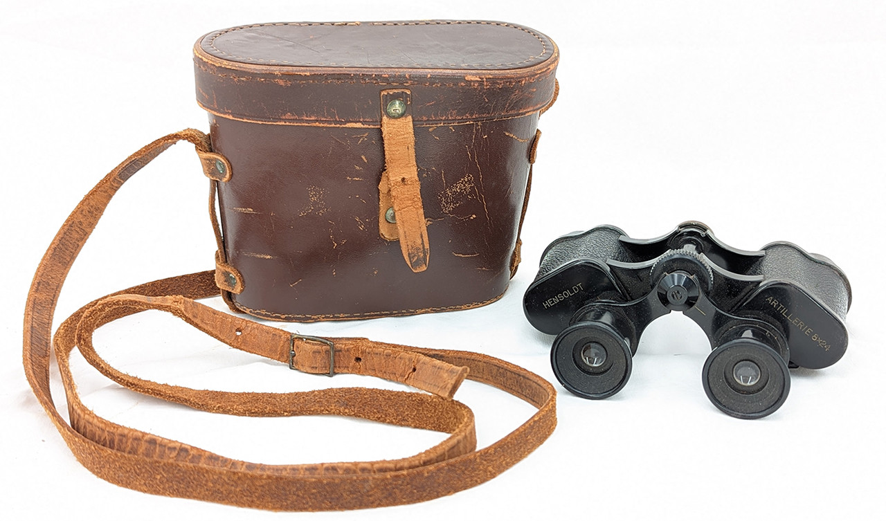 目閉じます 14cm ミニョネット　Germany パニエ缶は写真2枚目要確認 WWII Nazi Germany Wehrmacht Artillerie Binoculars 8x24 by Hensoldt