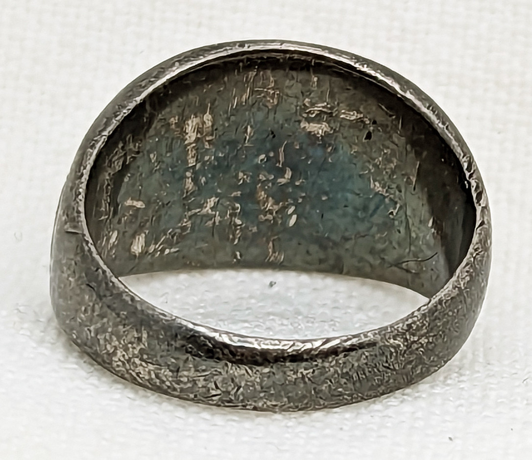 1945 Silver Manila PI Souvenir Ring Originally Owned by US Army MP