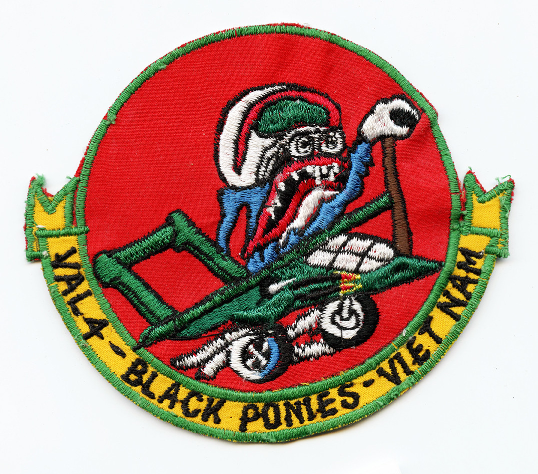 Ed Roth Patch's Great ca 1969 USN VAL-4 Light Attack Squadron 4 Nam Made Jacket Patch ...