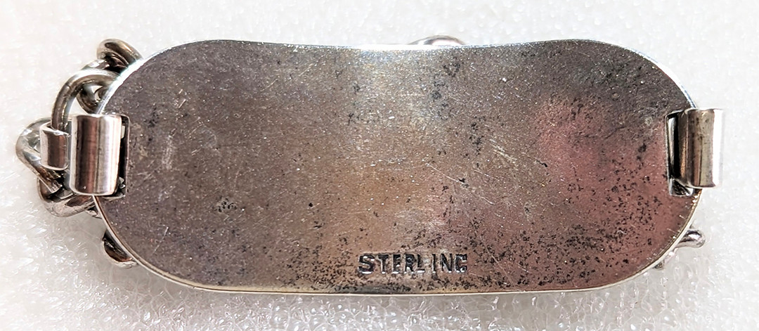 Rare WWII USAAF Bombardier ID Bracelet in Sterling Silver