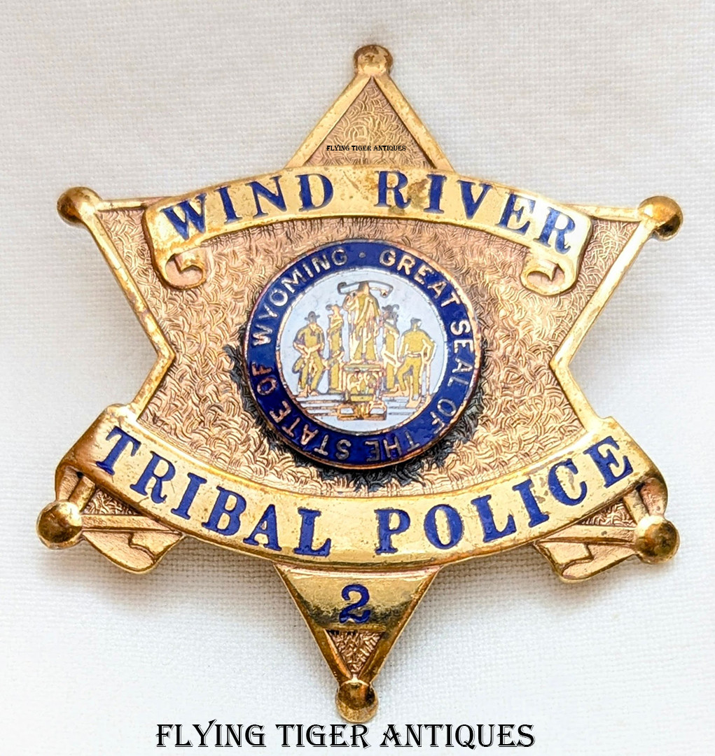 Rare ca 1960 Wind River Indian Reservation Wyoming Tribal Police