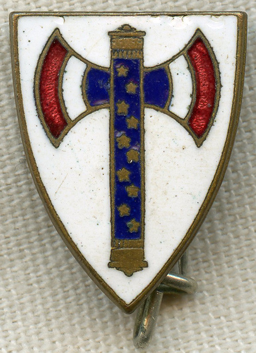 Rare, French-Made Vichy France Supporters Lapel Pin from WWII