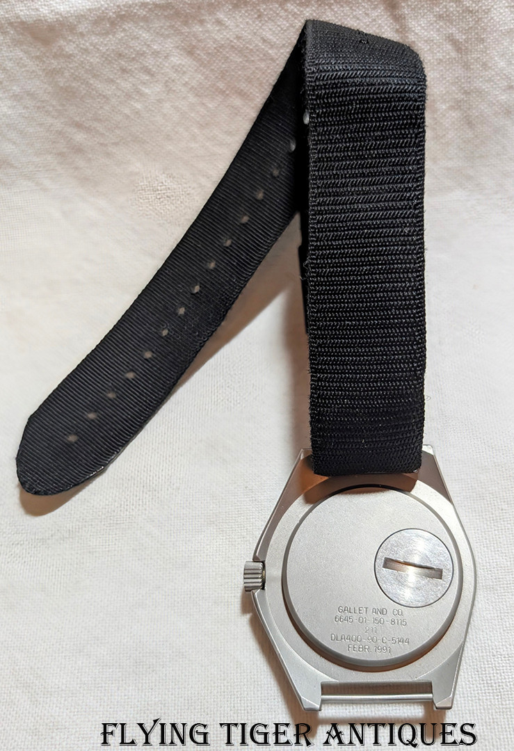 Desert Storm 1991 USAF/ US Gov't Marathon Navigator Wrist Watch by