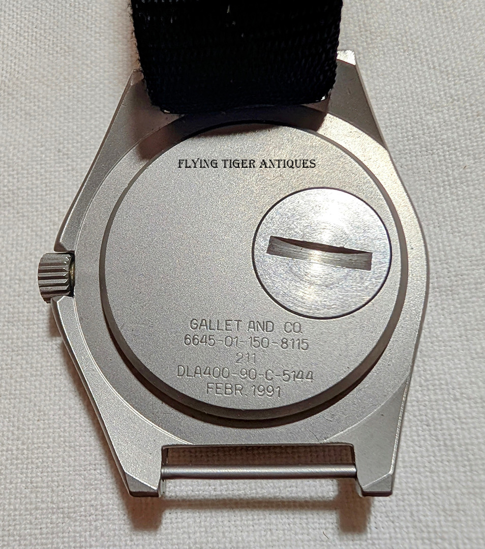 Desert Storm 1991 USAF/ US Gov't Marathon Navigator Wrist Watch by