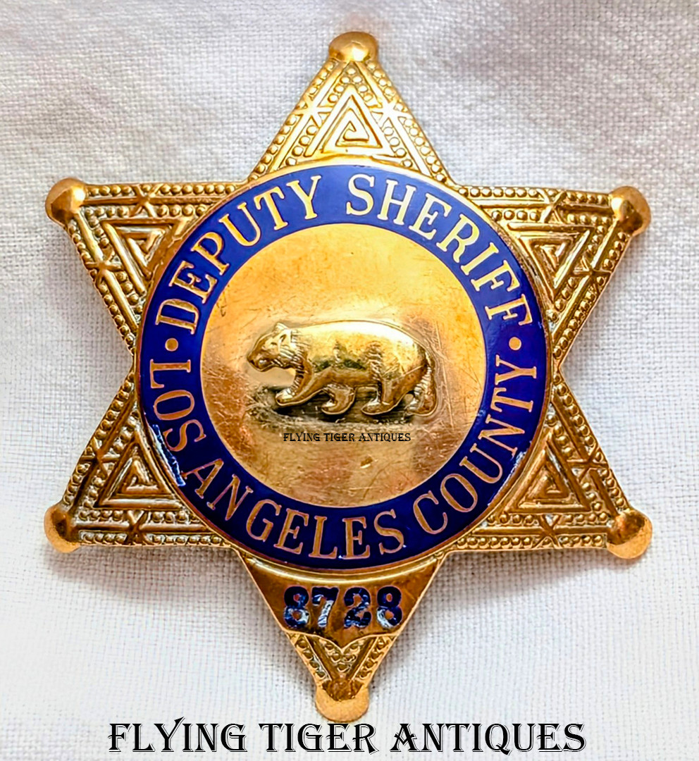 Great Duty Worn 2000s Los Angeles County CA Deputy Sheriff Badge