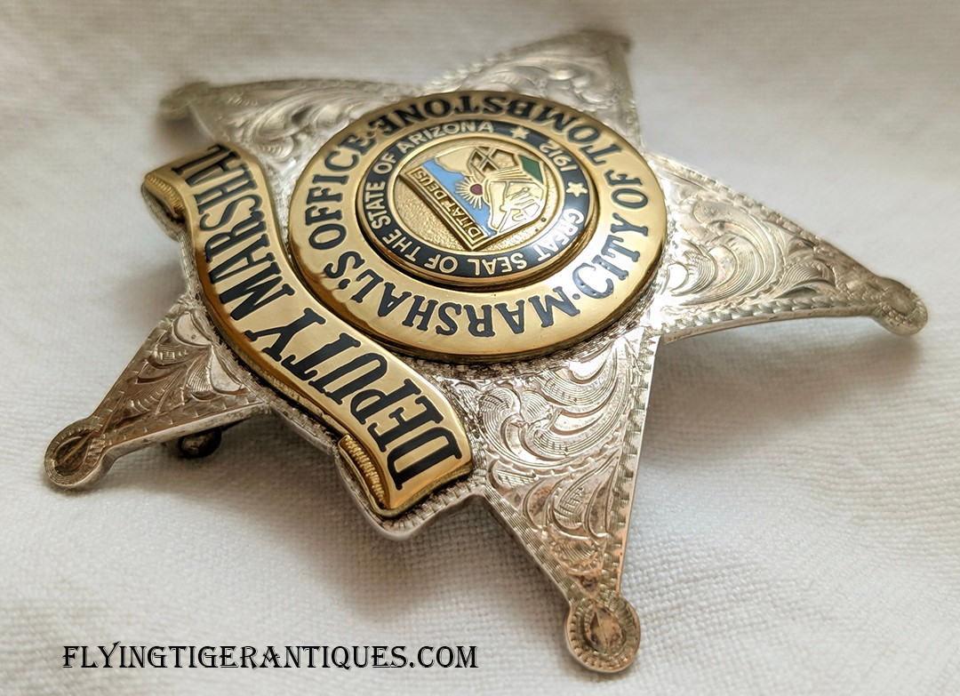 Beautiful mid-1990s Sterling Silver ISSUE Tombstone Arizona Deputy
