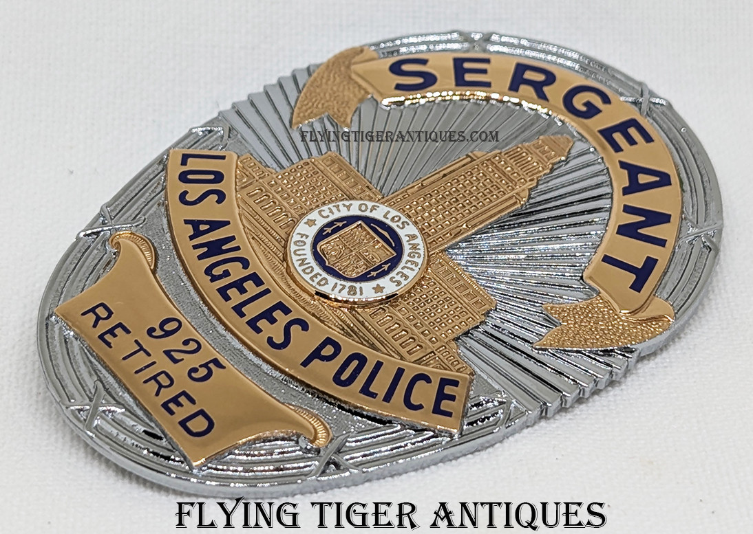 Great 1979 Los Angeles Police Department retired Sergeant Grouping
