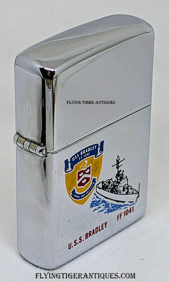 1979 USS Bradley FF 1041 Zippo Lighter Presented by Commanding