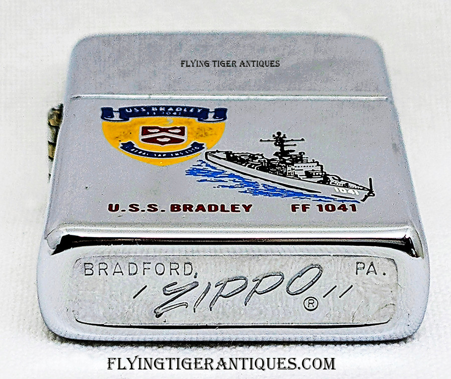 1979 USS Bradley FF 1041 Zippo Lighter Presented by Commanding