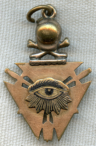 1890’S★オッドフェローズ★バッジ★ビンテージ★★勲章★徽章★アンティーク Beautiful IOOF Odd Fellow's Watch Fob in Gold Fill & Enamel