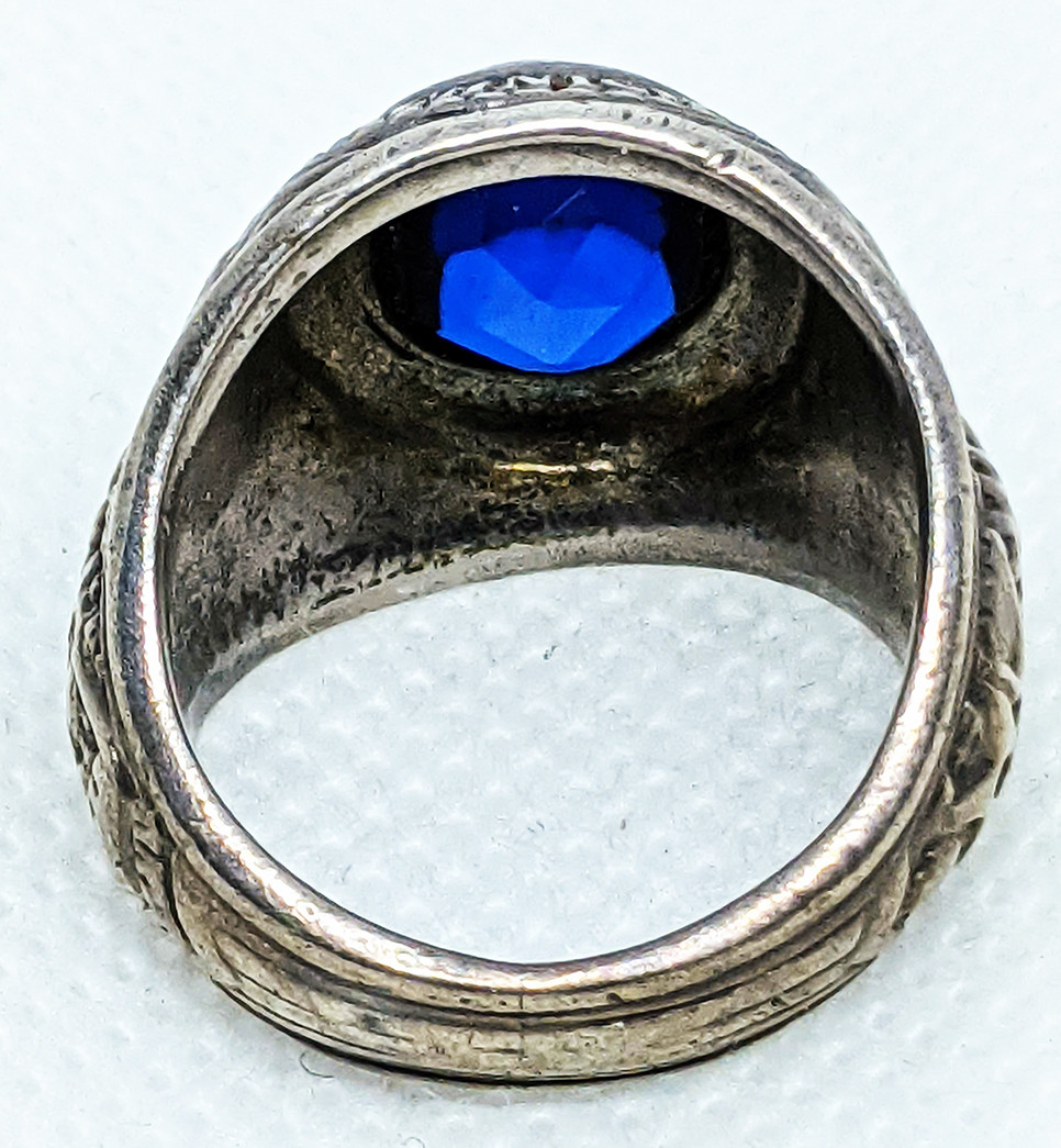 Very Rare Circa 1948-1952 USAF Technician Ring in Sterling with