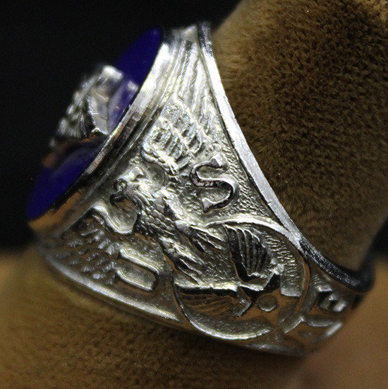 Wonderful & Rare Ca. 1947-48 USAF Sterling Ring by Kinney - Flying