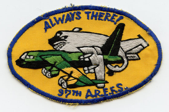 Late 1960s USAF 97th Air Refueling Squadron AREFS Jacket Patch
