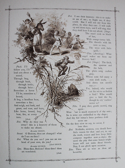 Ca. 1888 Stunning, Large Format Shakespeare's A Midsummer Night's