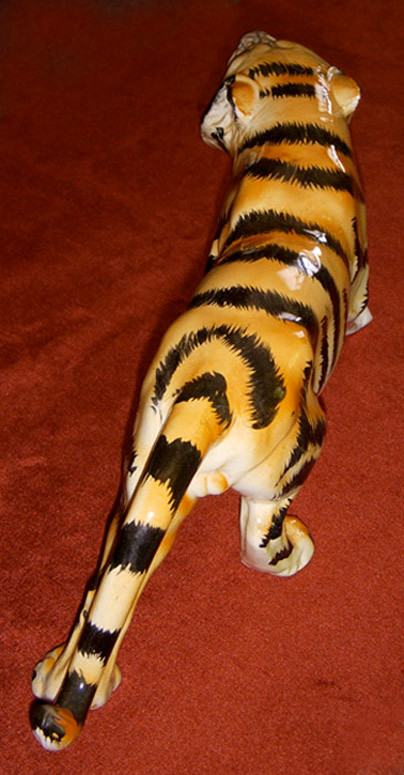 1950s Ceramic Tiger Statue Made in Japan (with Original 88¢ Price