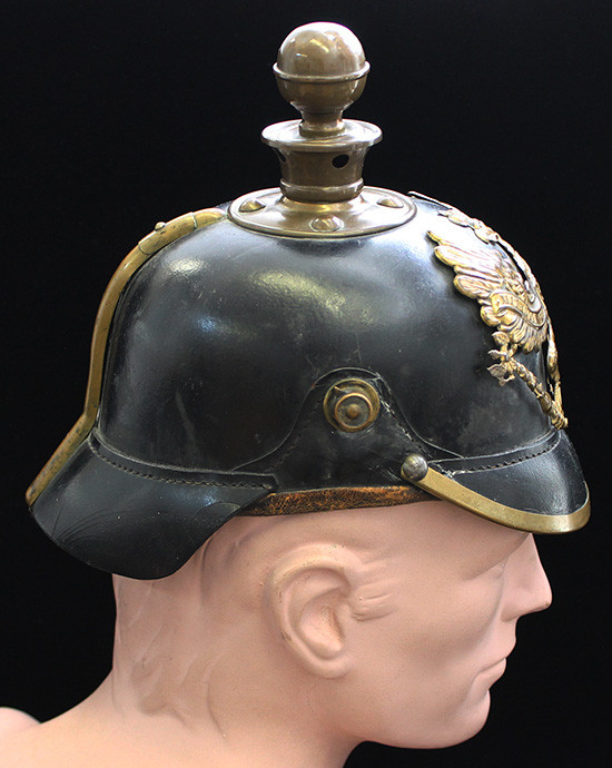 Early WWI Prussian Artillery Enlisted Pickelhaube (Spiked Helmet