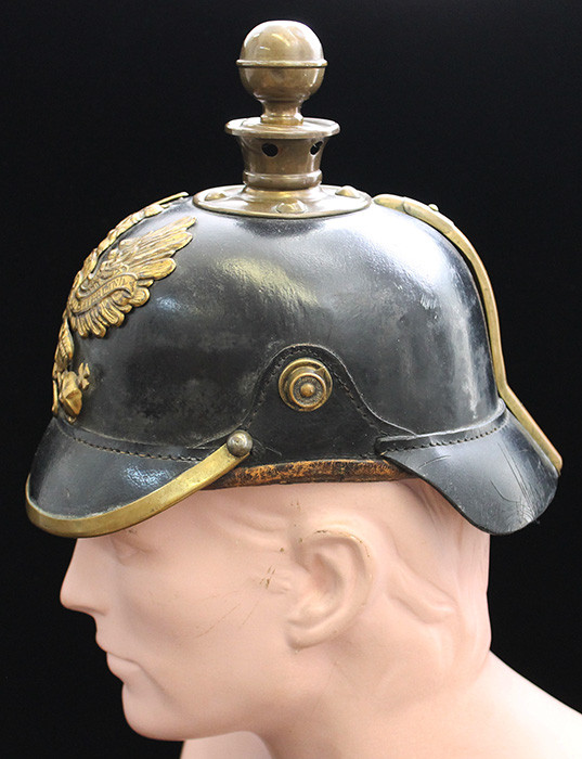 Early WWI Prussian Artillery Enlisted Pickelhaube (Spiked Helmet