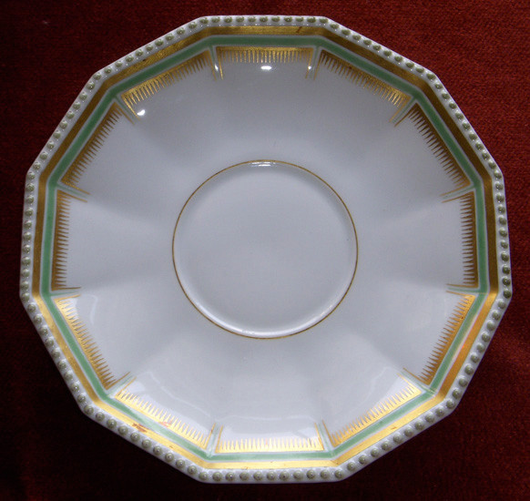 WWII Nazi Marked Fine Nymphenburg China Dinner Plate, Cup