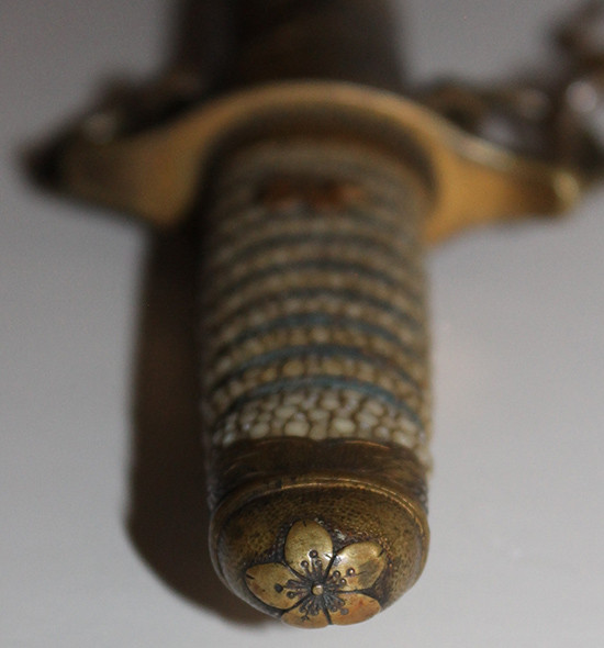 Very Nice WWII Japanese Naval Officer Dagger with Hanger - Flying
