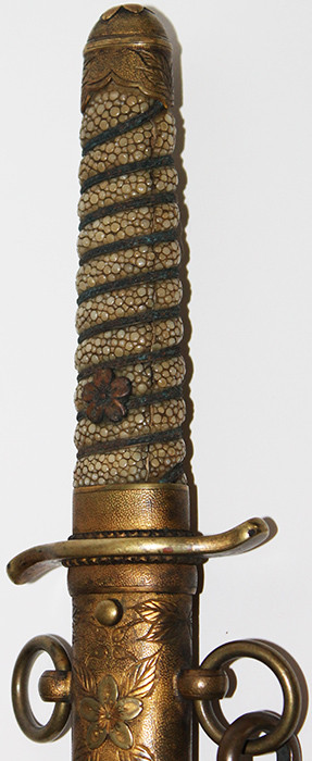 HANEDA　ダガー Very Nice WWII Japanese Naval Officer Dagger with Hanger - Flying