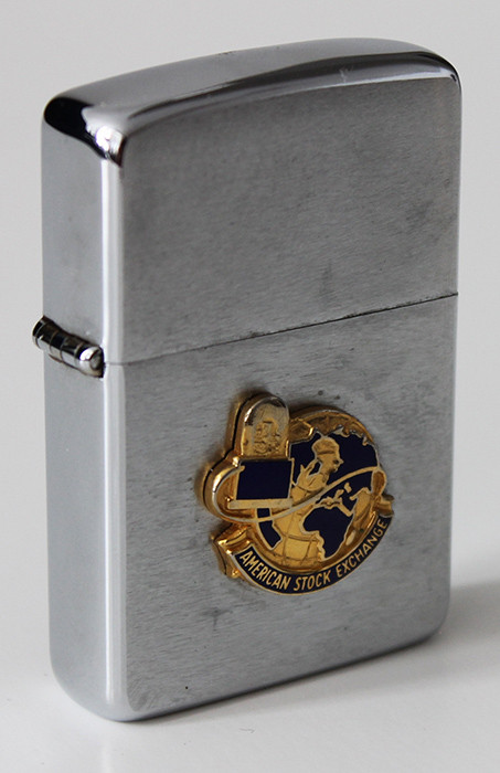 1963 Zippo Lighter with Factory Applied Logo Plaque of the