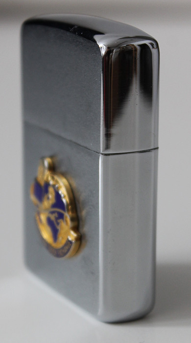 1963 Zippo Lighter with Factory Applied Logo Plaque of the