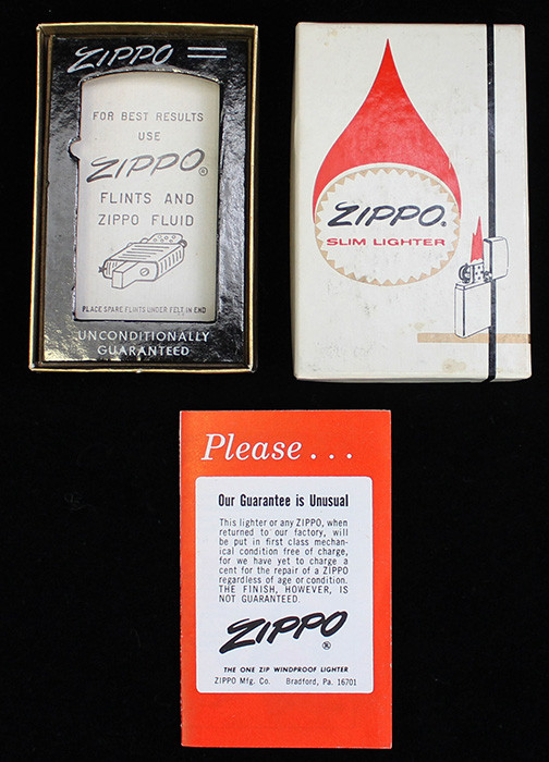 1970 Slim Zippo USN Ship Lighter for USS Brumby DE-1044. Near Mint
