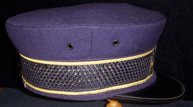 Ca 1900 Portsmouth NH Electric Railway Conductor Hat, Badge, Keys